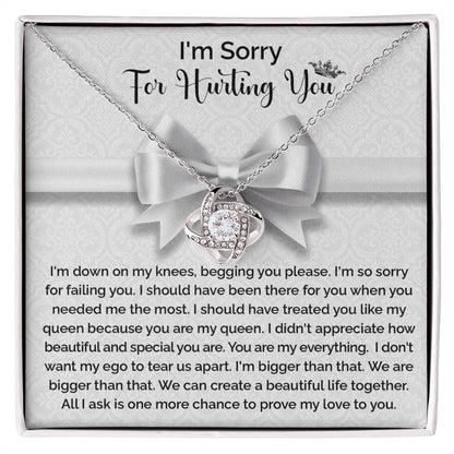 Sorry - My Queen - Love Knot Necklace