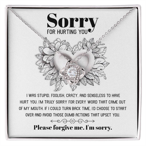 Sorry - Turn Back Time - Love Knot Necklace
