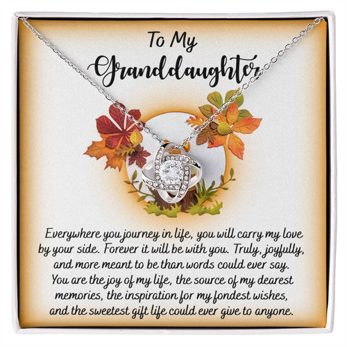 Granddaughter - By Your Side - Love Knot Necklace