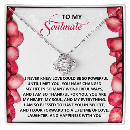 Soulmate - Until I - Love Knot Necklace