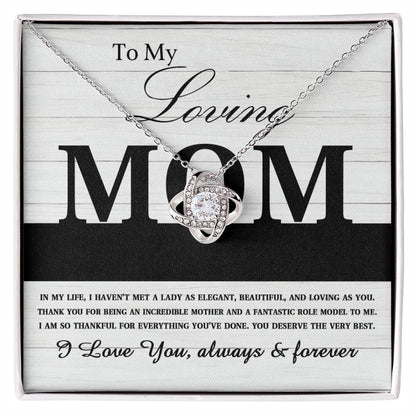 Mom - Loving As You - Love Knot Necklace