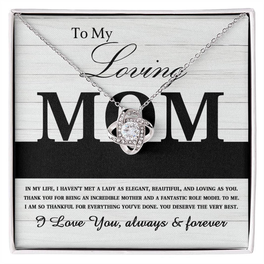 Mom - Loving As You - Love Knot Necklace