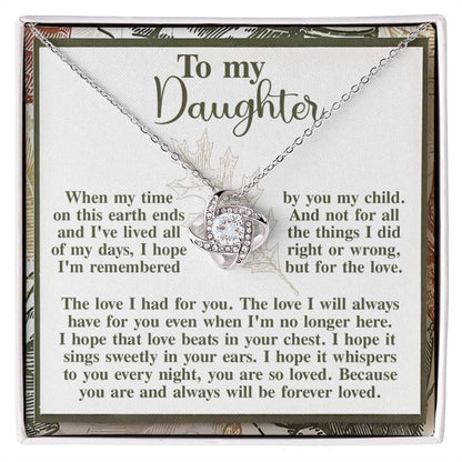 Daughter - In Your Ears - Love Knot Necklace