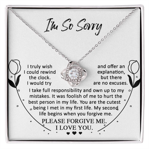 Sorry - My First Life - Love Knot Necklace