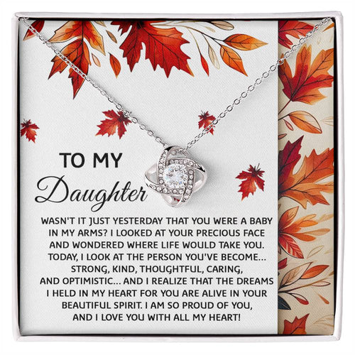 Daughter - Were A Baby - Love Knot Necklace