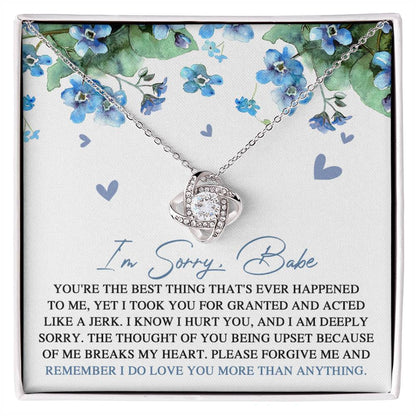 Sorry - More Than Anything - Love Knot Necklace