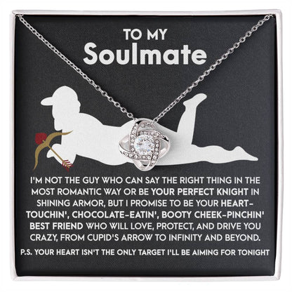 Soulmate - Cupid's Arrow - Love Knot Necklace