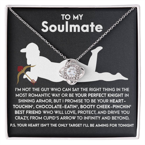 Soulmate - Cupid's Arrow - Love Knot Necklace