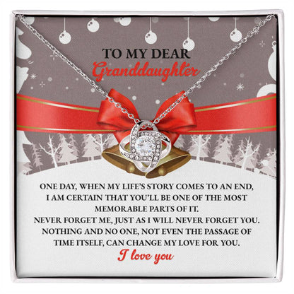 Granddaughter - Memorable Parts - Love Knot Necklace