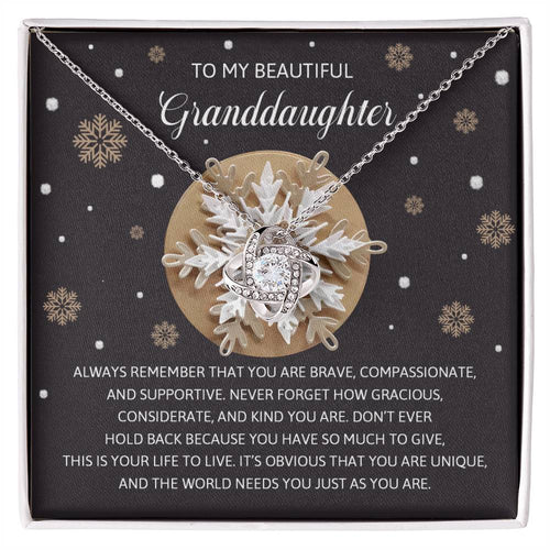 Granddaughter - As You Are - Love Knot Necklace
