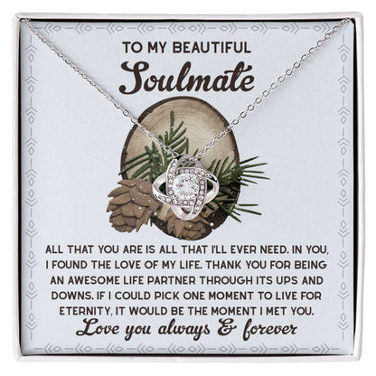 Soulmate - One Moment - Love Knot Necklace