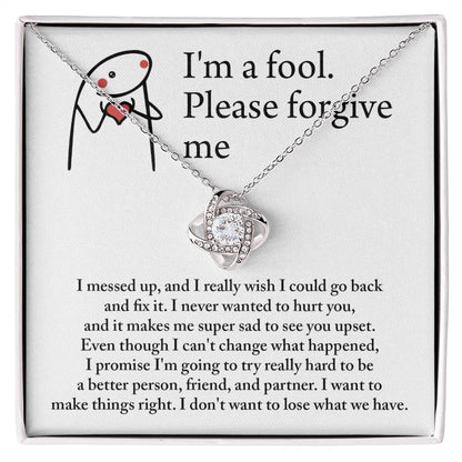 Sorry - Make Things Right - Love Knot Necklace