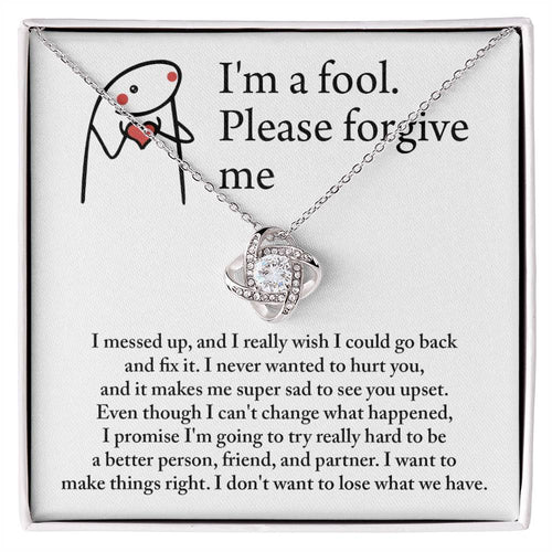 Sorry - Make Things Right - Love Knot Necklace