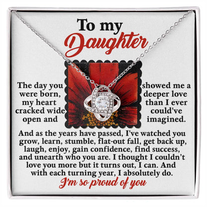 Daughter - A Deeper Love - Love Knot Necklace
