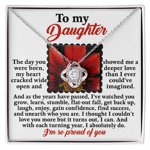 Daughter - A Deeper Love - Love Knot Necklace
