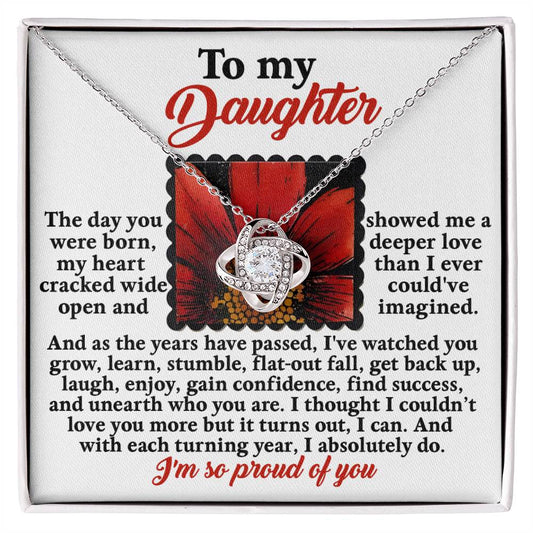 Daughter - A Deeper Love - Love Knot Necklace