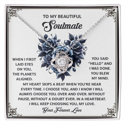 Soulmate - Skips A Beat - Love Knot Necklace