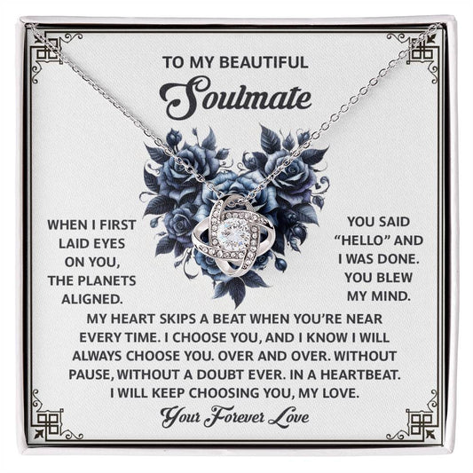 Soulmate - Skips A Beat - Love Knot Necklace