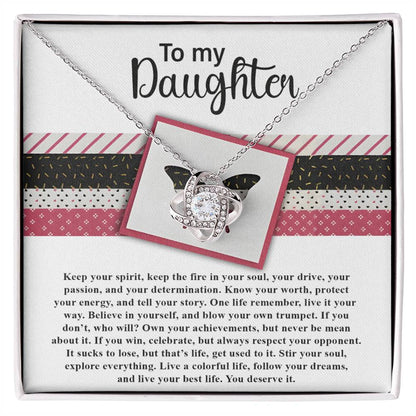Daughter - Keep The Fire - Love Knot Necklace