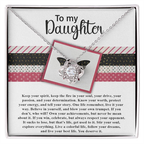 Daughter - Keep The Fire - Love Knot Necklace