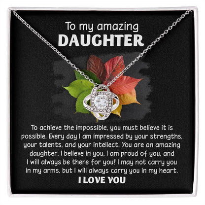 Daughter - It Is Possible - Love Knot Necklace