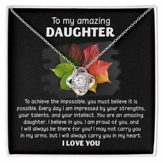Daughter - It Is Possible - Love Knot Necklace