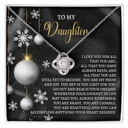 Daughter - Pride And Joy - Love Knot Necklace