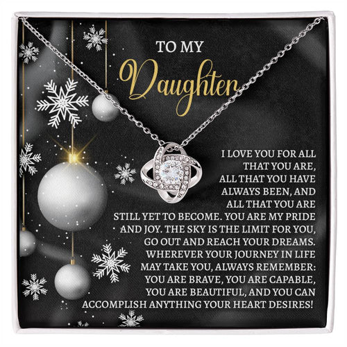 Daughter - Pride And Joy - Love Knot Necklace