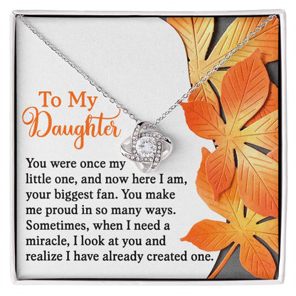Daughter - Here I Am - Love Knot Necklace