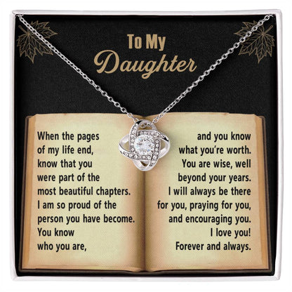 Daughter - Beyond Your Years - Love Knot Necklace