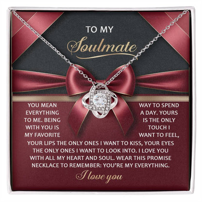 Soulmate - Heart And Soul - Love Knot Necklace