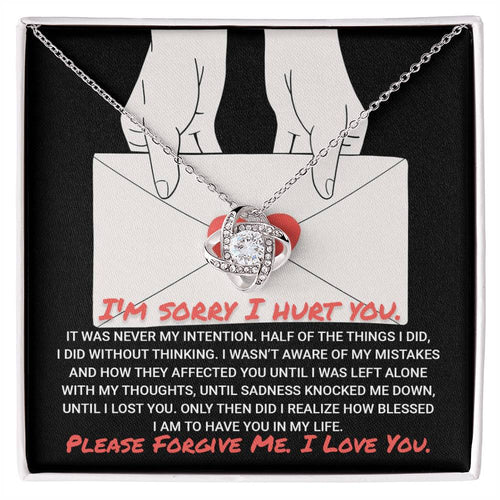Sorry - Without Thinking - Love Knot Necklace