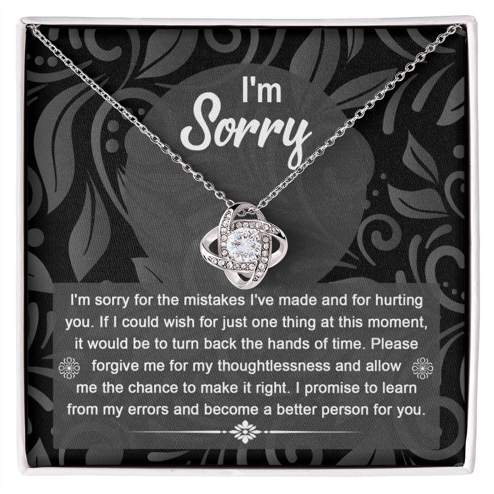 Sorry - Just One Thing - Love Knot Necklace