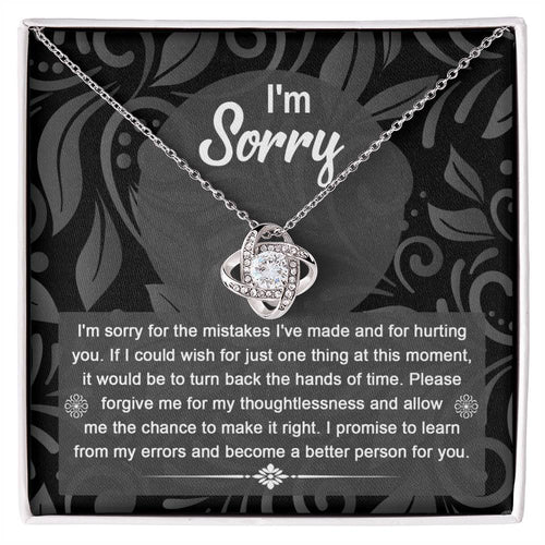 Sorry - Just One Thing - Love Knot Necklace