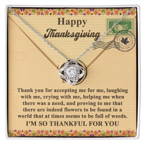 Thanksgiving - Proving To Me - Love Knot Necklace