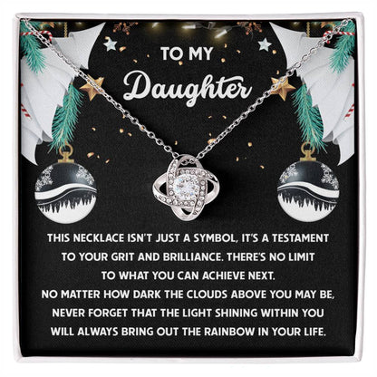 Daughter - The Rainbow - Love Knot Necklace