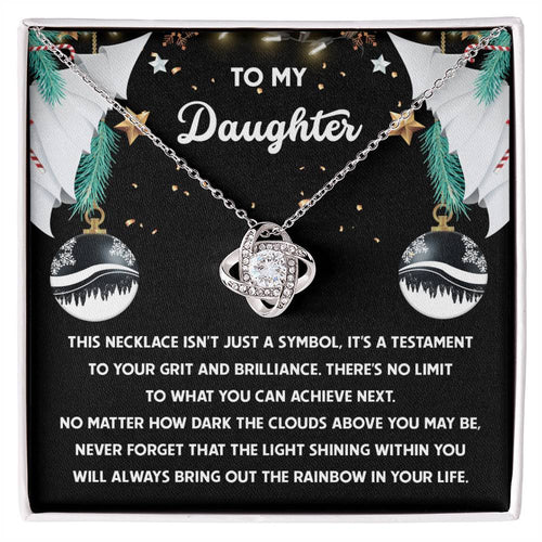 Daughter - The Rainbow - Love Knot Necklace