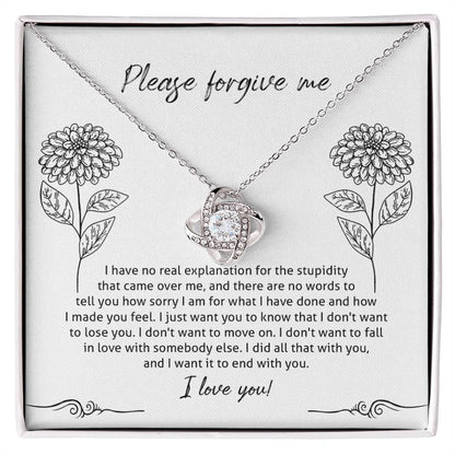 Sorry - Real Explanation - Love Knot Necklace