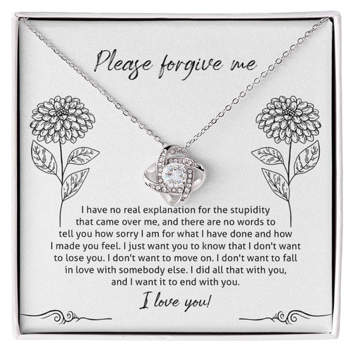 Sorry - Real Explanation - Love Knot Necklace
