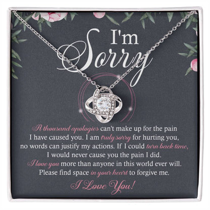Sorry - World Ever Will - Love Knot Necklace