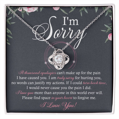 Sorry - World Ever Will - Love Knot Necklace