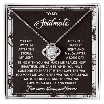 Soulmate - Deeply And Purely - Love Knot Necklace