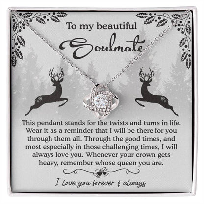 Soulmate - A Reminder - Love Knot Necklace