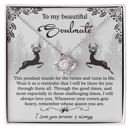 Soulmate - A Reminder - Love Knot Necklace