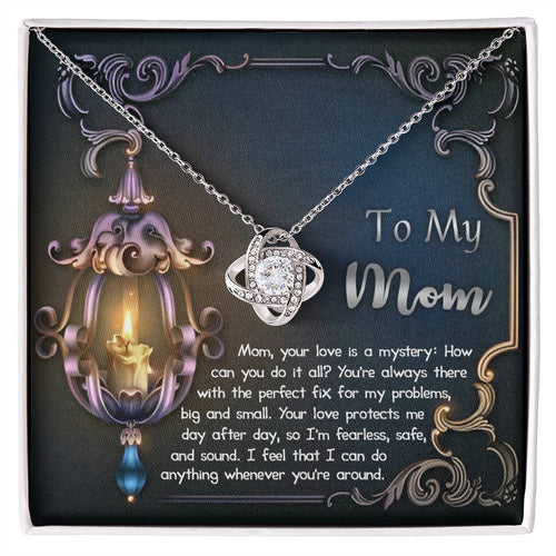 Mom - Love Is Mystery - Love Knot Necklace