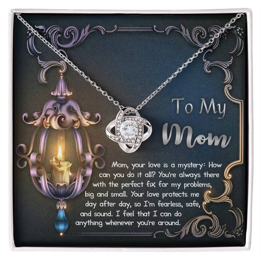 Mom - Love Is Mystery - Love Knot Necklace