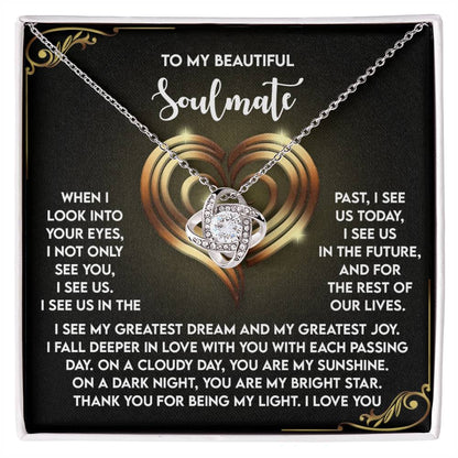 Soulmate - I See Us - Love Knot Necklace