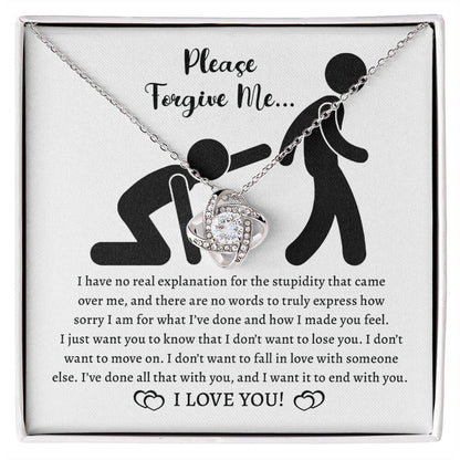 Sorry - Made You Feel - Love Knot Necklace