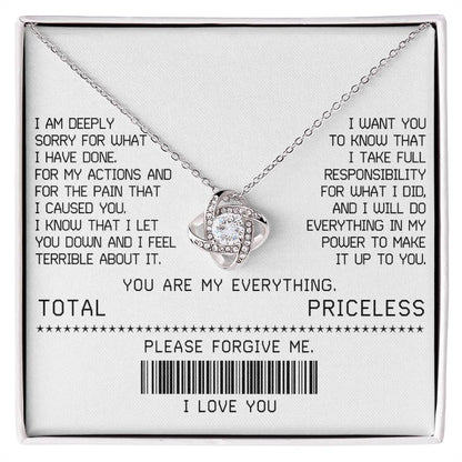 Sorry - Make It Up - Love Knot Necklace