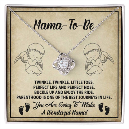 Mama To Be - Enjoy The Ride - Love Knot Necklace